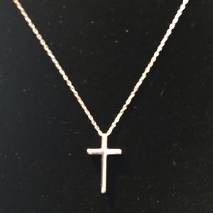 Sterling Silver necklace with cross pendant
